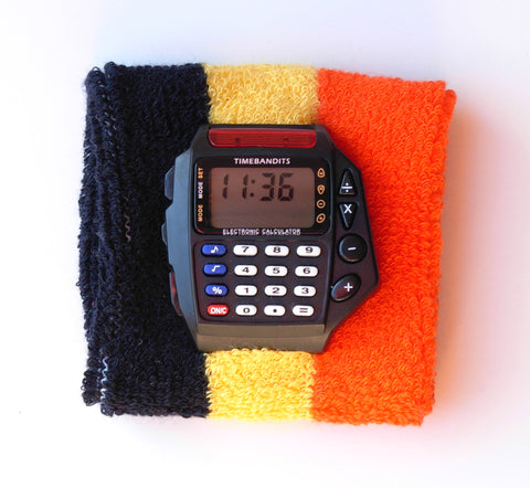 TIMEBANDITS Retro Digital Calculator Watch DCAL20BK